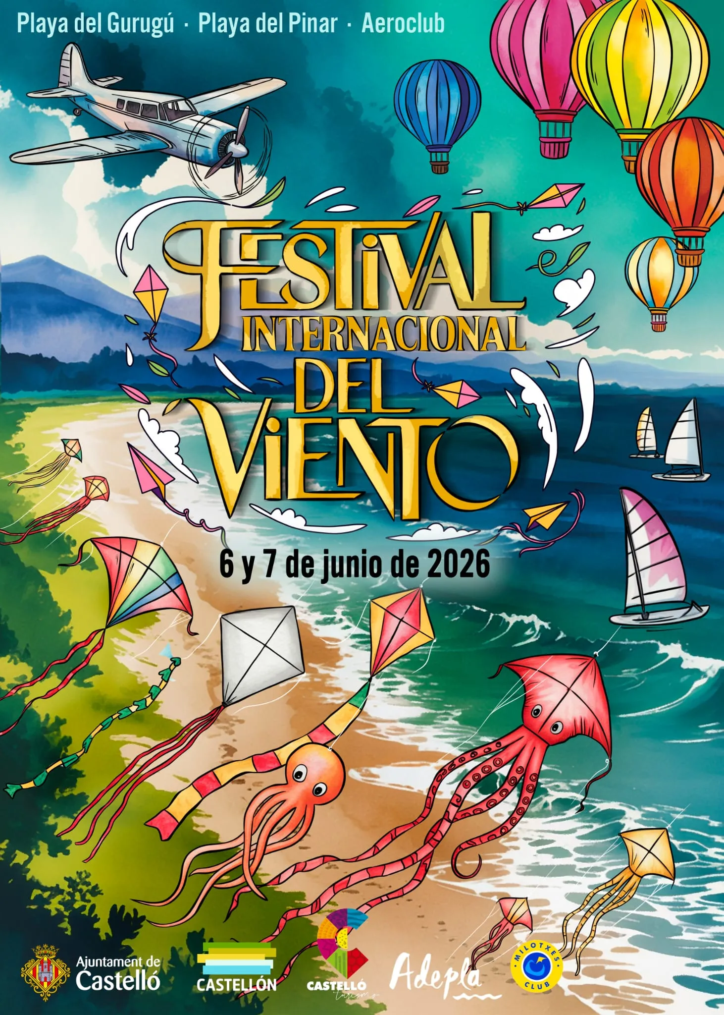 Cartel del Festival Internacional del Viento de Castellón 2026